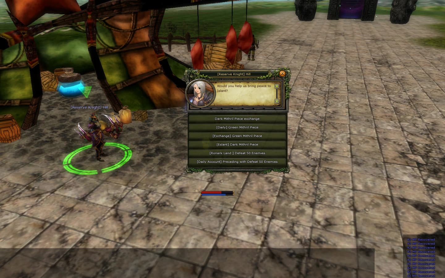 Dark Mithril Piece daily görevi nasıl kırdırılır ne kadar noah ister, dryads daily görevi, dryads Dark Mithril Piece görevi